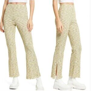 Lisa Says Gah Josie Ribbed Space Dye Flare Pants